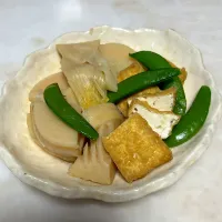 たけのこ＊厚揚げ＊エンドウ🫛煮|henryさん
