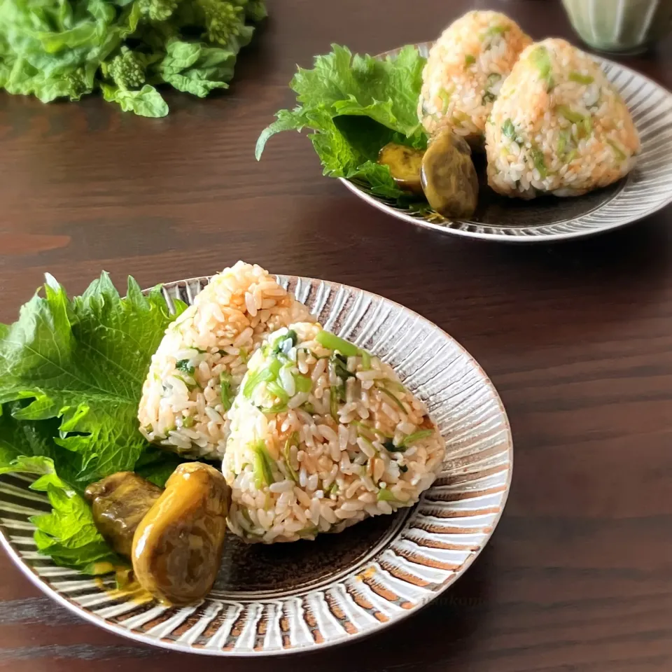 nonさんの料理 母の味。天然セリでセリご飯おにぎり。|うさかめさん