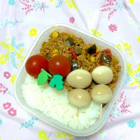 ドライカレー弁当|カモミールさん