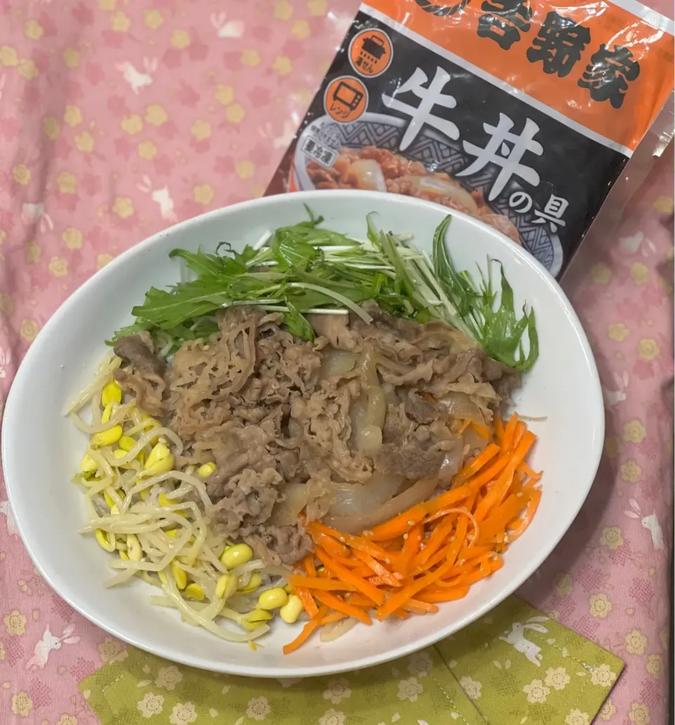 おうち吉野家☘️の簡単ビビンパ　4/28|sweet homeさん