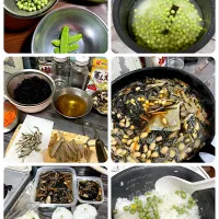豆ご飯🫛具沢山ヒジキ煮| emiさん