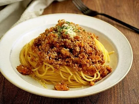 バターしょうゆ香る　ポークミートソースパスタ|ヤマサ醤油公式アカウントさん
