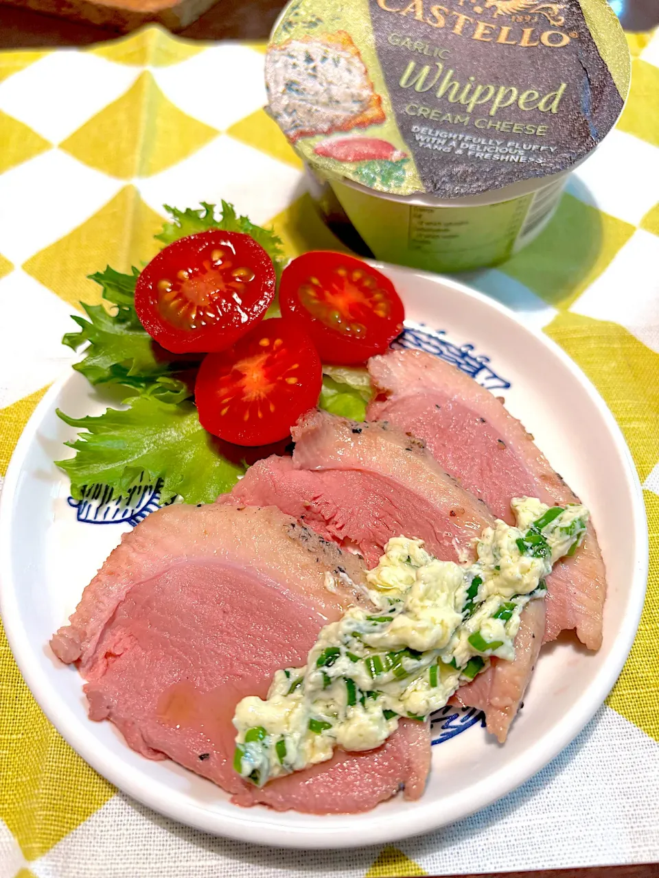 合鴨ロースト　ねぎガーリッククリームチーズ|うさぎぱんさん