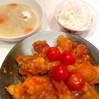 おっさん飯　手羽元のチリソース　シチュー|ひげおやじさん