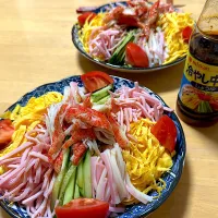 今晩は今年初の冷やし中華|こどもおやじさん
