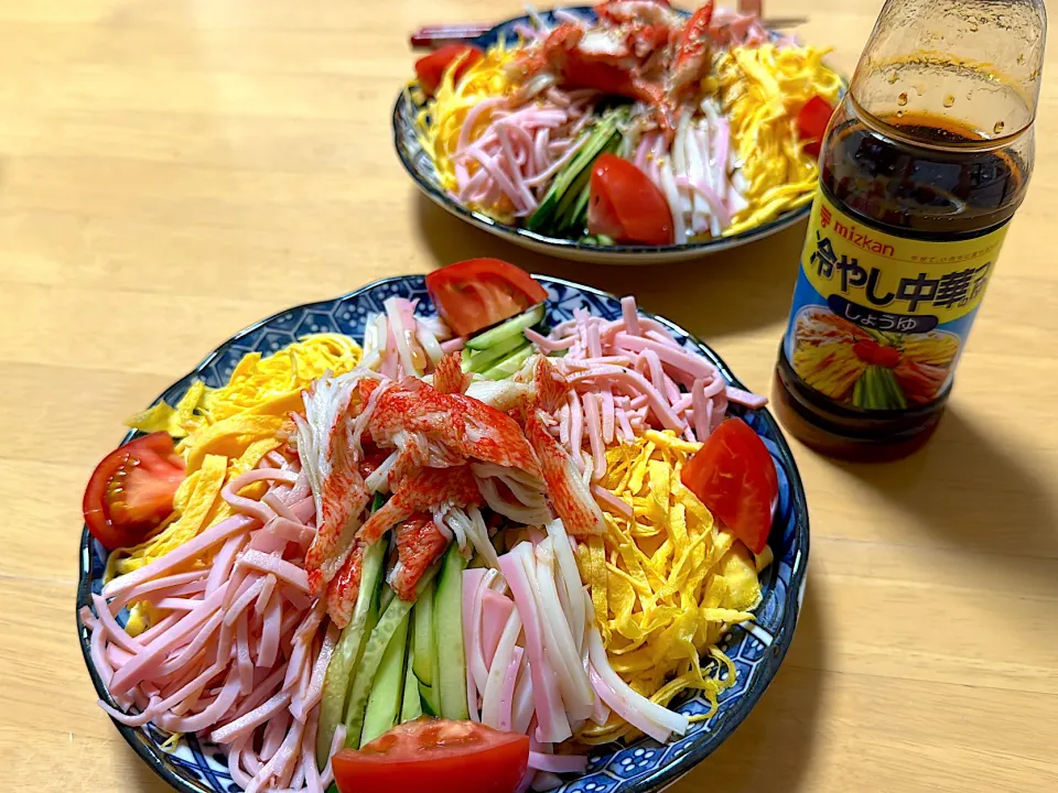 今晩は今年初の冷やし中華|こどもおやじさん