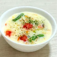 鶏のお出汁でミルク雑炊|tap.rinさん