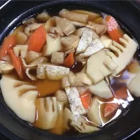 タケノコと油揚げの煮物| 料理好きなじいさまさん