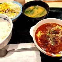 ブラウンソースハンバーグ定食@松屋|Kunisanoさん