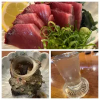 鰹のたたき、サザエの壺焼き、日本酒おんな泣かせ|KOMAさん