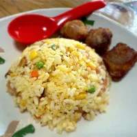 焼き豚焼き飯、揚げシウマイ|buhizouさん