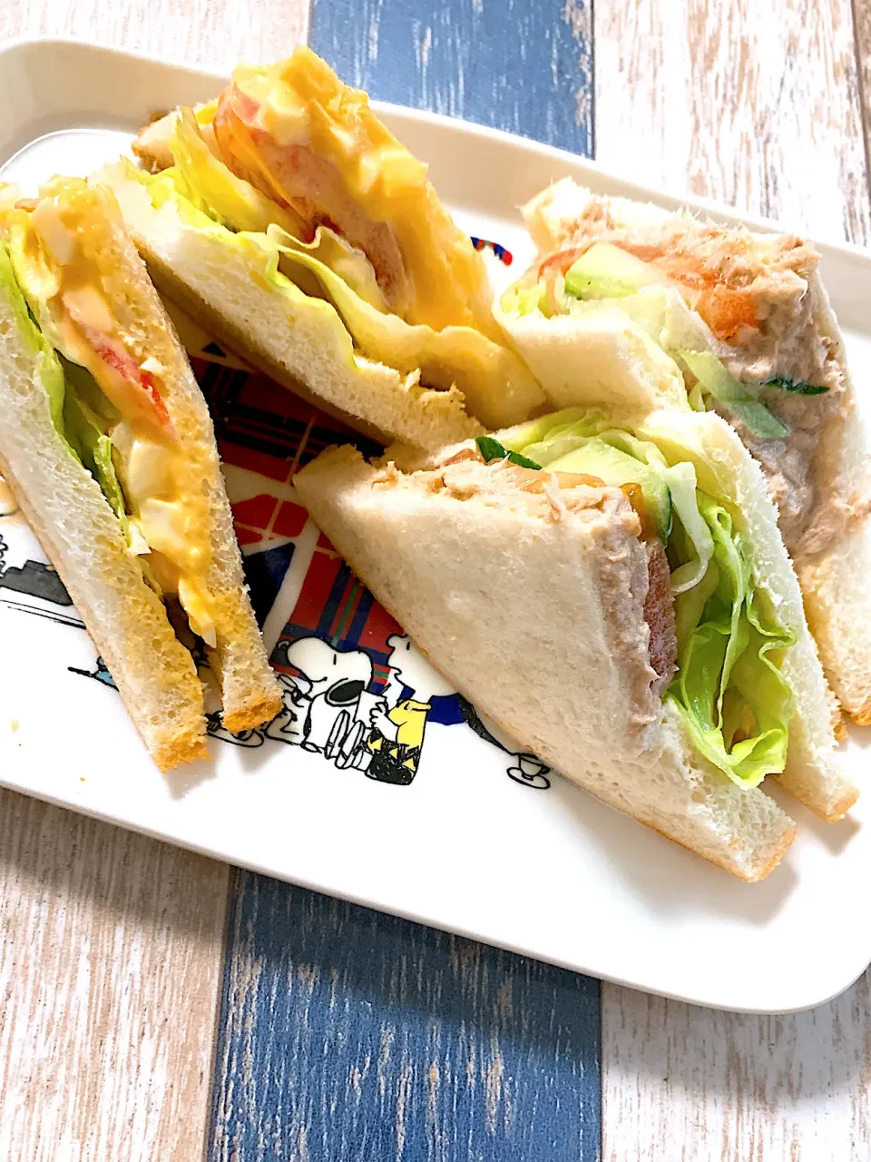 手作り♡サンドイッチ。|mari♡（もも(*´∀｀*)♪）さん