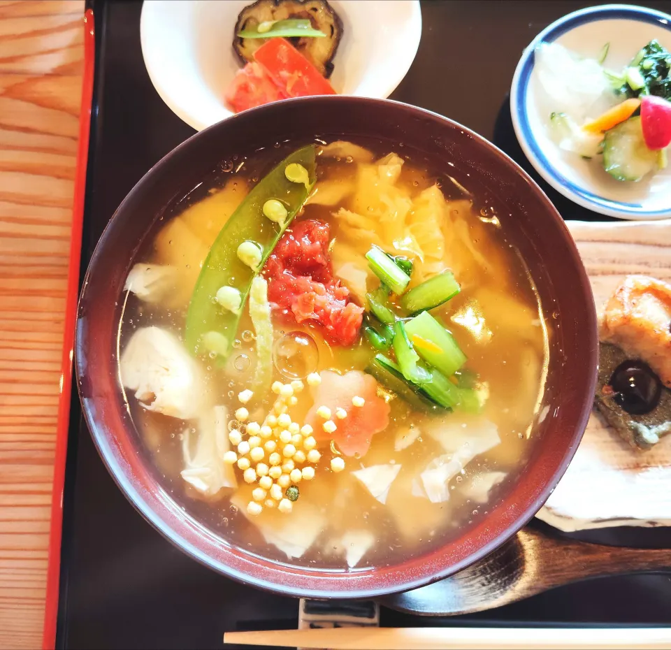 湯葉あんかけ丼|おじゃみさんさん
