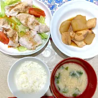 ぶり大根と豚しゃぶサラダ|おしゃべり献立さん