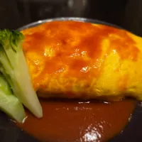 オムレツライス（見栄えは…）