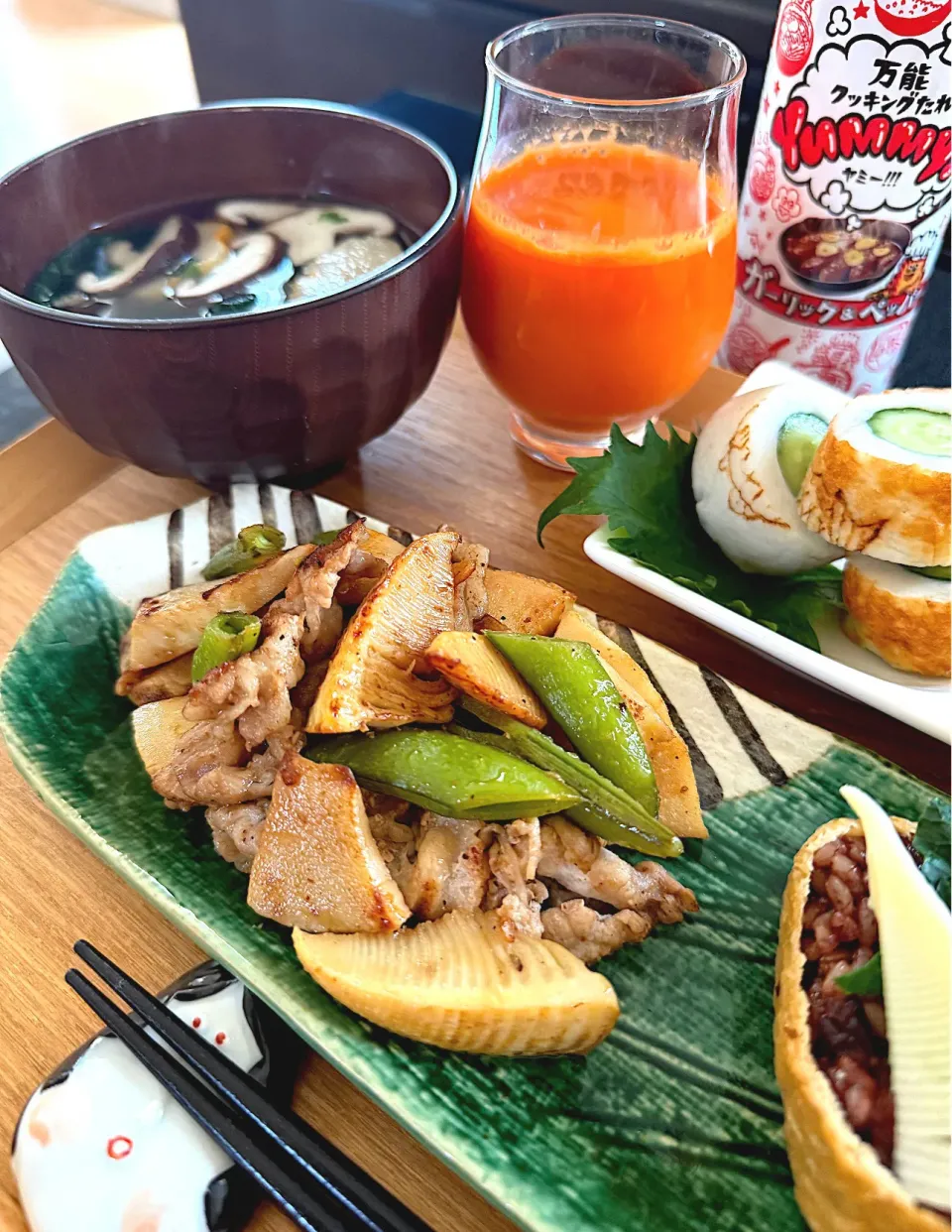 筍と豚肉スナップエンドウ炒め🫛|ゆかりさん