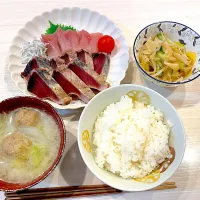 刺身の夕食| キヨさん