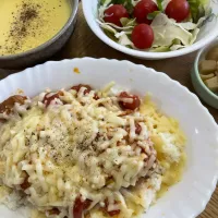 煮込みハンバーグドリア(残り物でランチ)| Miyukiさん