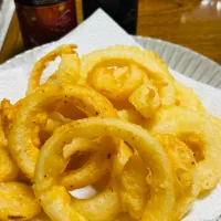 新玉の季節。オニオンフライで晩酌🍺|ちはるさん