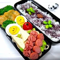 今日の弟のお弁当🍱です|パンダ🐼🐼パンダさん