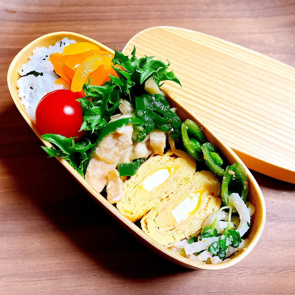 🙂ささみの青椒肉絲弁当🙂|Laniさん