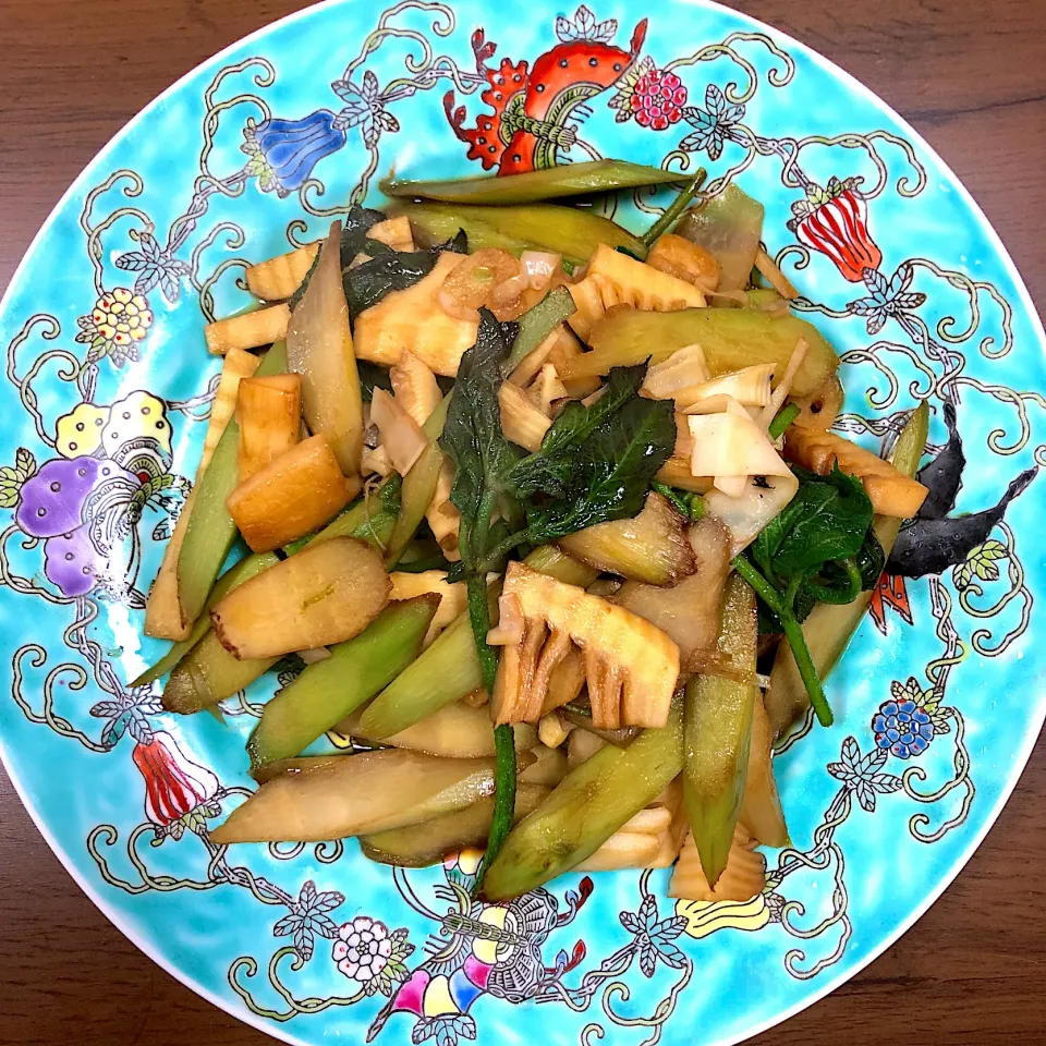 #vegan 
うどとたけのこの炒め物|makiko_aさん