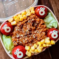 漢の…次女用🍱4月最終日はタコライス弁当|ᵏᵒᵘさん