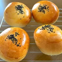 抹茶あんぱん焼けた|ゆだともさん