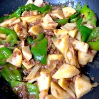 2025.4.30  ＊今日の夕飯＊筍とひき肉のオイスター味噌炒め♪|rinrin*mama*さん