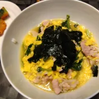 ほうれん草のふわとろ丼|あめちゃんさん