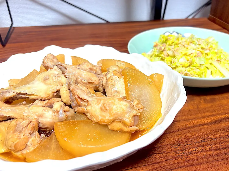 大根と鶏手羽元のこっくり煮（甘辛しょうゆ味）|独身男性の圧力鍋節約調理さん