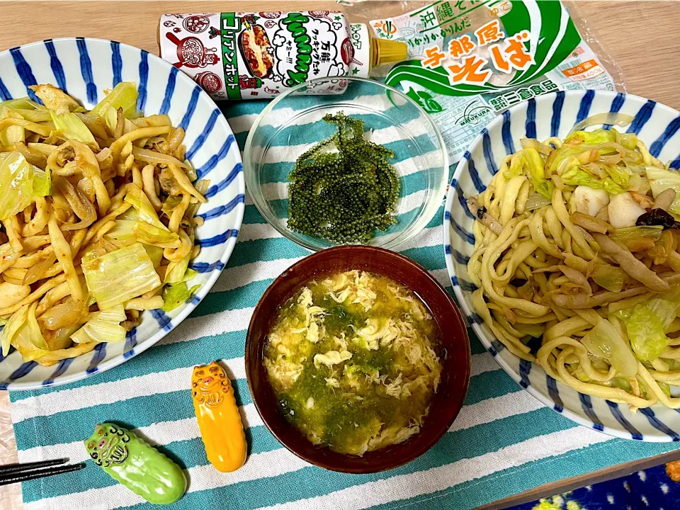 コリアンホットで沖縄焼きそばと塩焼きそば|もーやんさん