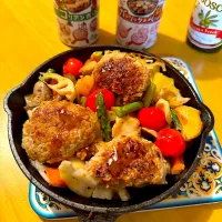 yummy！コリアンホットでハンバーグアヒージョ|さらっと🍀さん