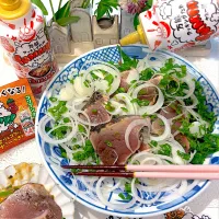 初鰹にビームコリアンホット|シュトママさん