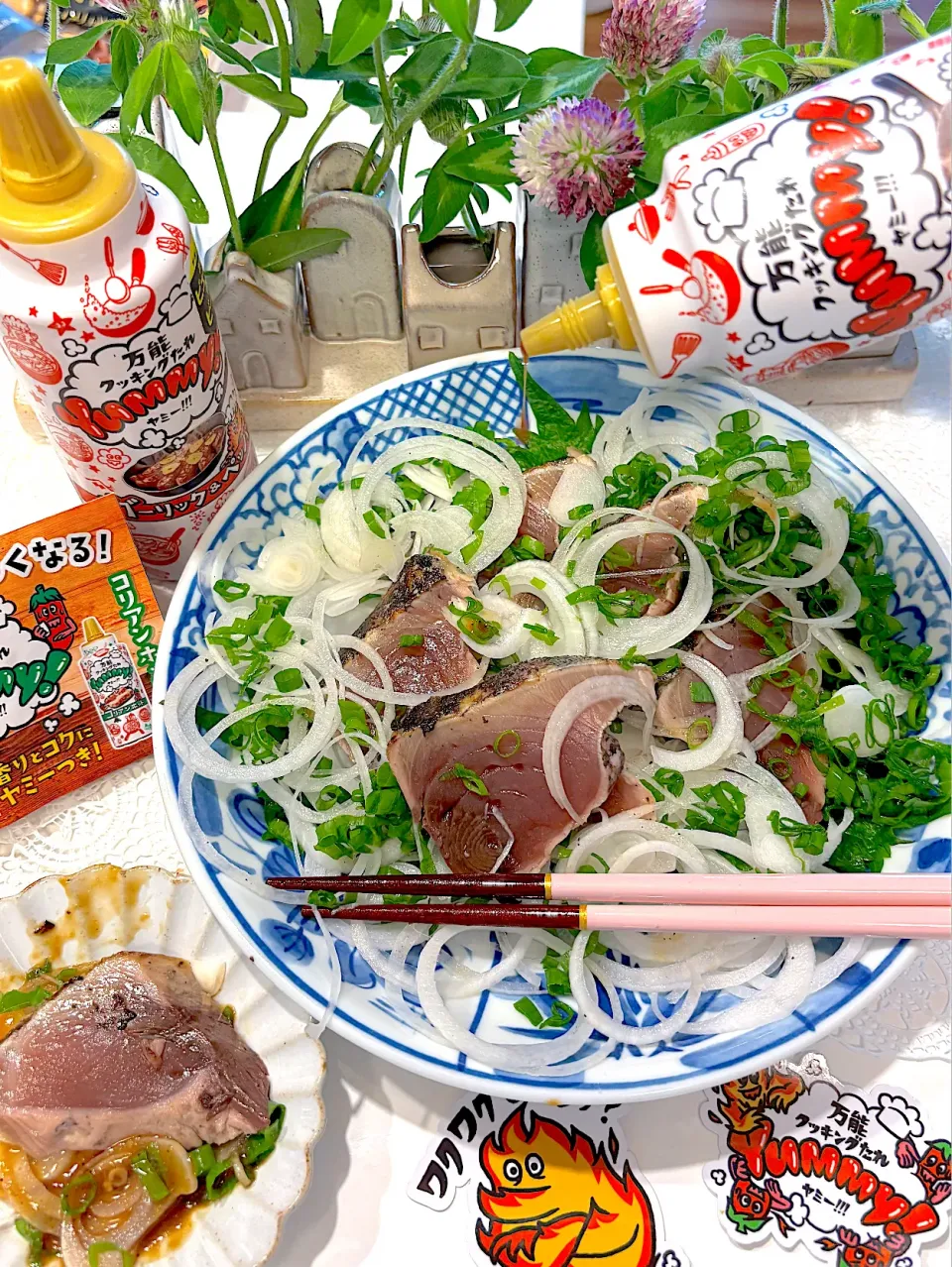 初鰹にビームコリアンホット|シュトママさん