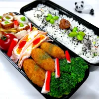 今日の弟のお弁当🍱です|パンダ🐼🐼パンダさん