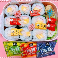 海苔巻きお弁当🍱鯉のぼり🎏|miyurumoさん