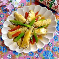 鶏手羽中の炒め煮✨