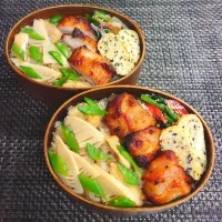 母とムスコのラブラブおソロ♪何度も食べたい!たけのこご飯弁当