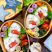 すみっコぐらし鯉のぼり弁当|Akiyoෆ¨̮⑅さん