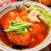 エビチリそば|しらたまさん