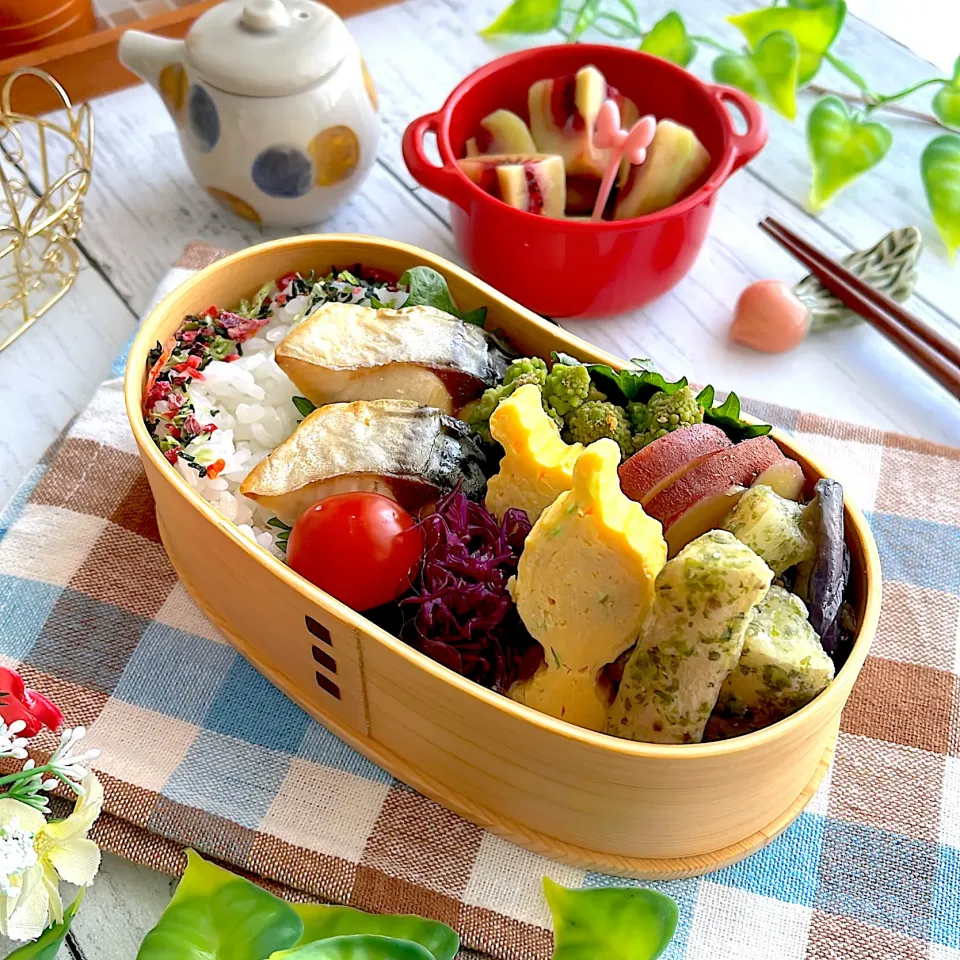 塩サバ弁当|@panna_cotta.703さん