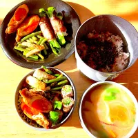 旦那さんお弁当とmyランチプレート(*ꆤ.̫ꆤ*)|さくたえさん