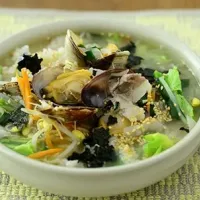 あさりと豚肉の春キャベツクッパ