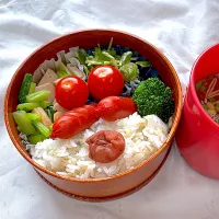 小松菜とチキンハム炒め弁当|ゆっきーさん