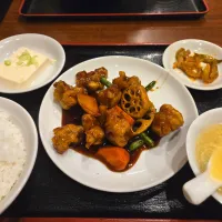 黒酢酢豚定食|しあるさん