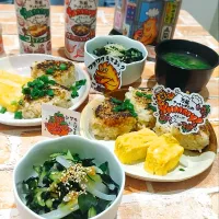 イカときゅうりのおつまみ
焼きおにぎり