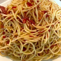 コーンビーフパスタ。本日はパスタ3種類😅|abekoさん