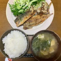 夕食　マルアジのバタームニエル|ATさん