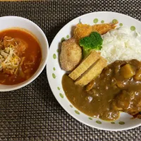 カレー&トマトスープ|ここなりさん